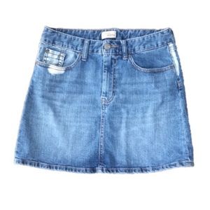 GAP Factory Distressed Denim Jeans Mini Skirt
